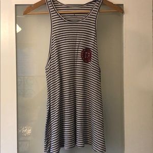 Pure Barre striped swing tank